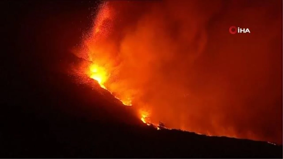 İspanya\'da yanardağdan çıkan lavlar 338 hektarlık alana yayıldı