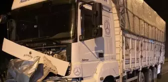 Otomobil, karşı şeride geçip kamyonun altına girdi: 1 ölü