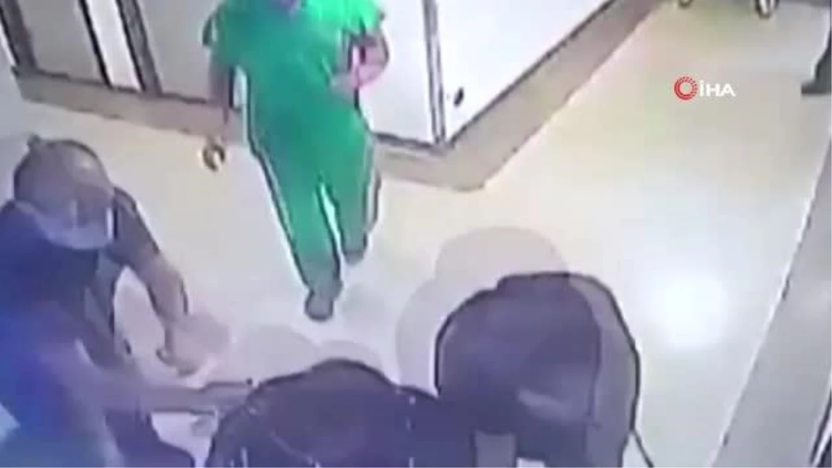 Son dakika haberi: Özel hastanede erkek hemşireye silahlı saldırı...Hastane koridorunda yaşanan arbede kamerada