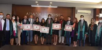 Adana Barosu'na 5 yeni avukat katıldı