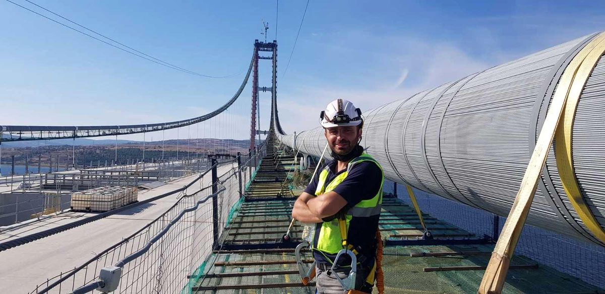 Çanakkale Köprüsü\'nü bisikletle geçen ilk kişi oldu