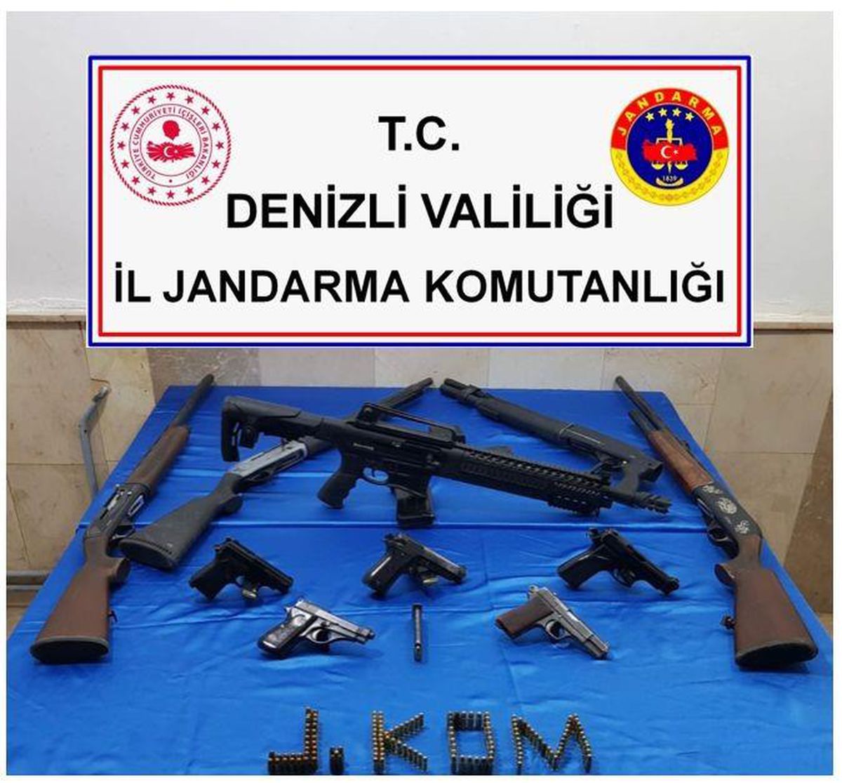 Son dakika... Denizli\'de ruhsatsız silahlarla yakalanan zanlı gözaltına alındı
