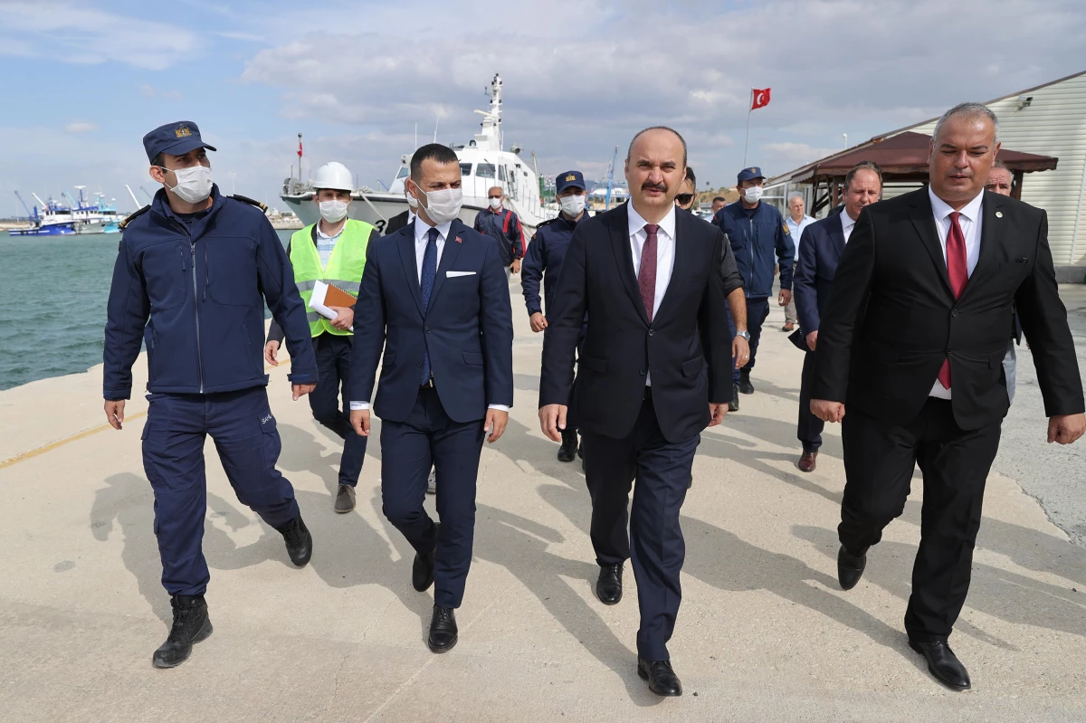 Edirne\'de Enez Deniz Gümrük Kapısı liman inşaatı sürüyor