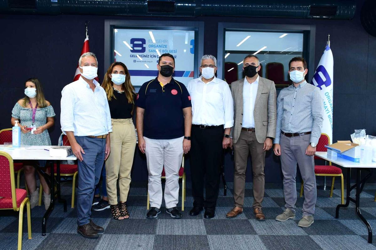 Eskişehir OSB Müdürlüğünde ücretsiz PCR testi çalışması başladı