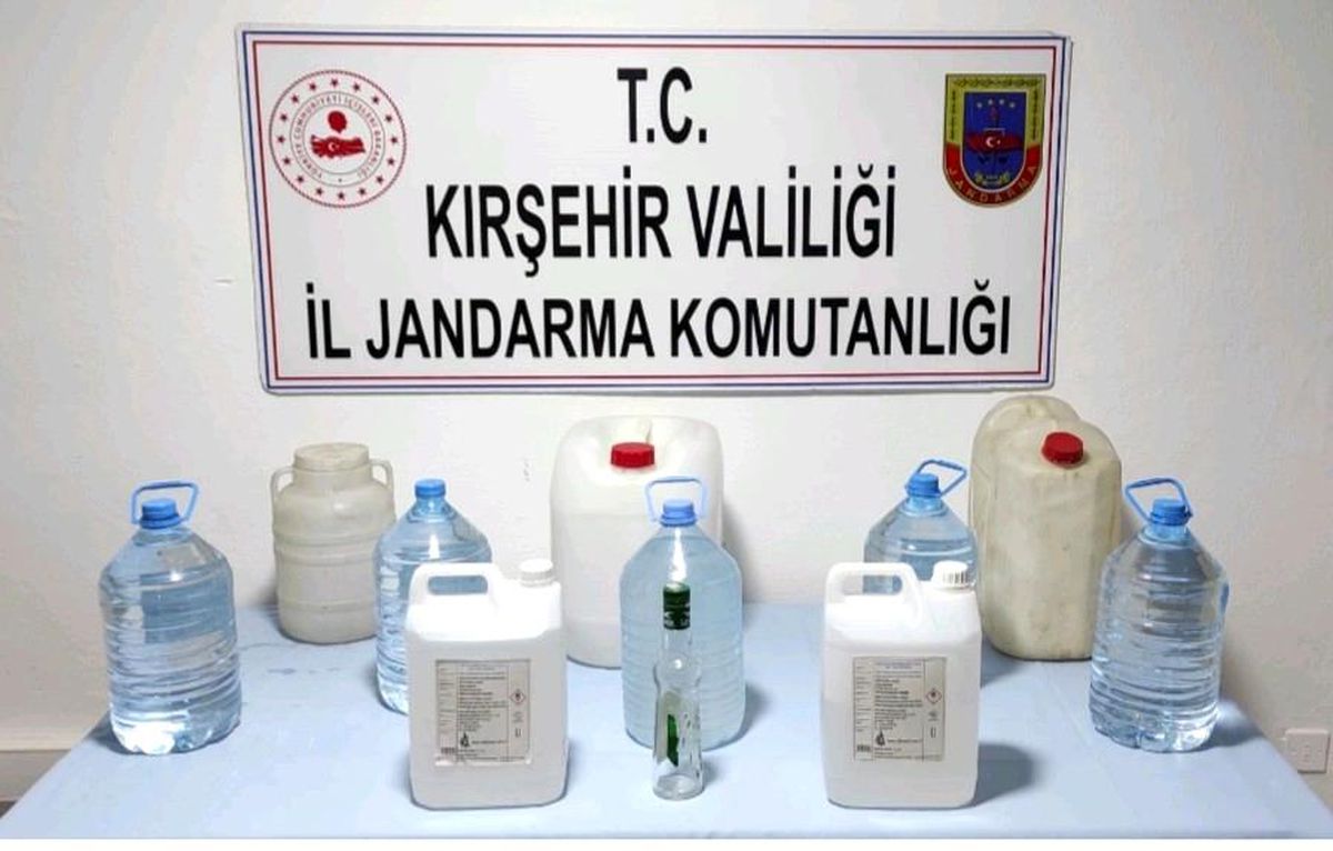 Kırşehir\'de 55 litre sahte alkol ele geçirildi