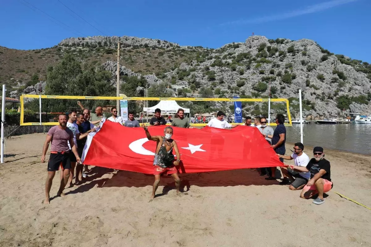 Son dakika haberleri... Marmaris Selimiye\'de plaj voleybolu heyecanı başlıyor