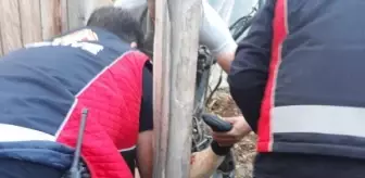 Serada çalışırken bacağını çapa makinesine kaptırdı