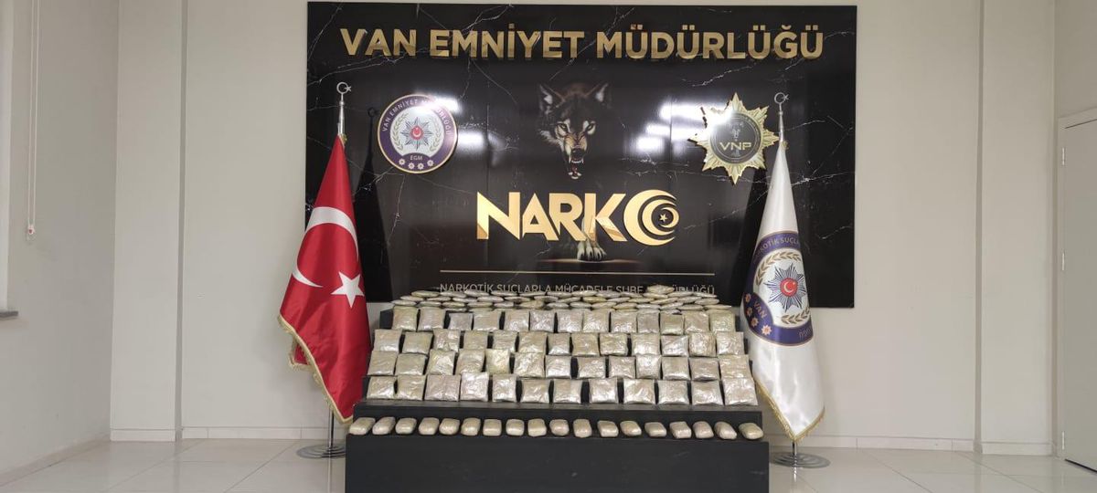 Van\'da bir evde 40 kilo 40 gram eroin bulundu