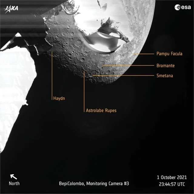 BepiColombo gök aracı, Merkür'ün önce fotoğraflarını Dünya'ya gönderdi