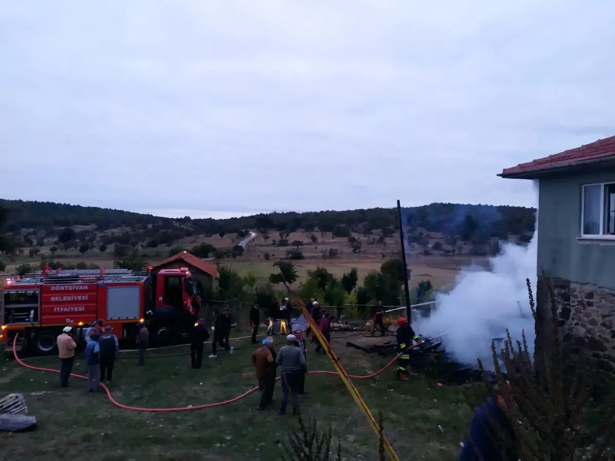 Son dakika haberleri... Bolu\'da odunlukta çıkan yangın söndürüldü