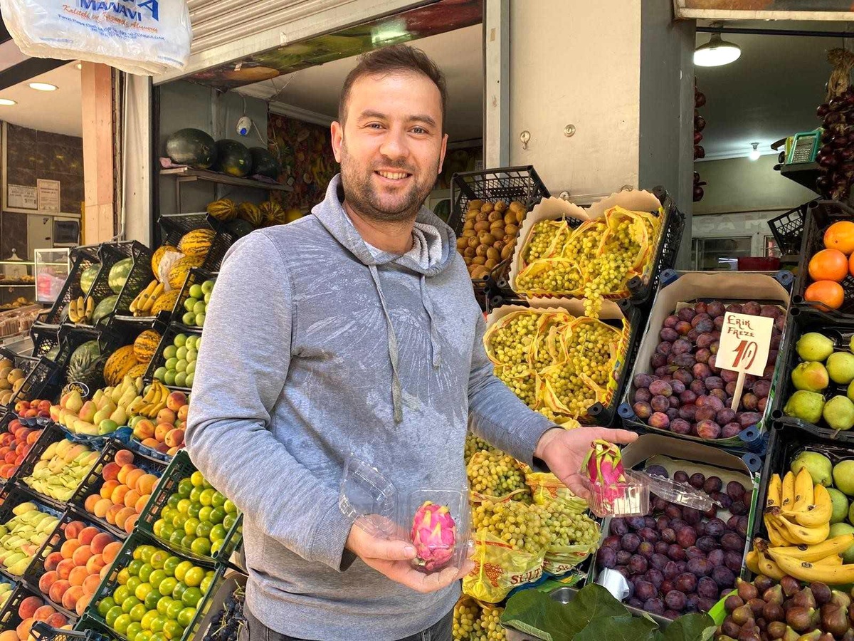 Ejder meyvesi Zonguldak\'ta da tezgahlarda yerini aldı