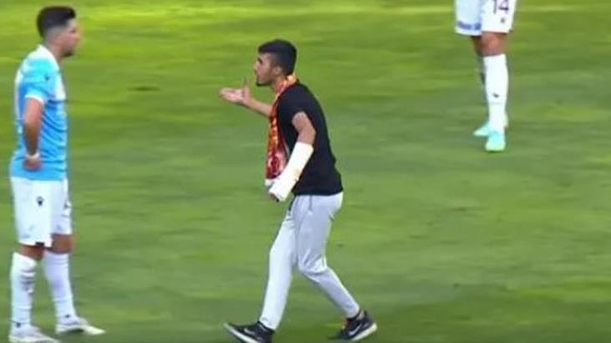 Trabzonsporlu Anastasios Bakasetas, gözü dönmüş holiganla burun buruna geldi