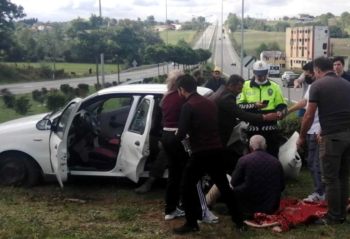 Samsun\'da trafik kazası: 6 yaralı
