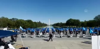 WASHINGTON - Uygur Türkleri, Çin'i ulusal gününde Washington'da protesto etti