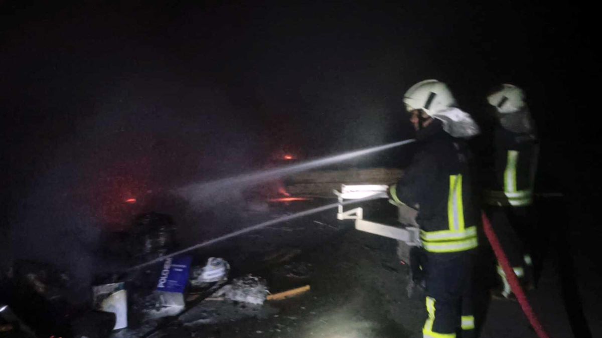 Dalaman\'da iş yeri yangını