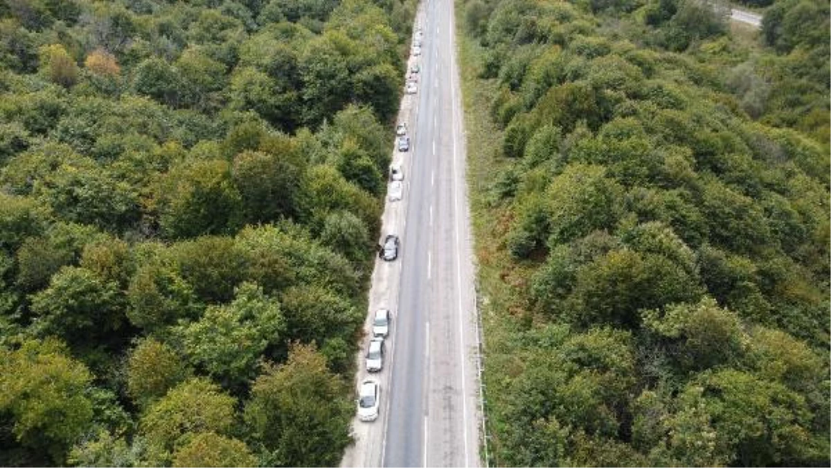 KESTANE İÇİN UZUN ARAÇ KUYRUĞU OLUŞTU