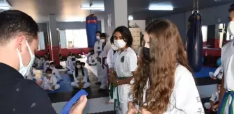 Nusaybin'de 120 tekvandocuya kuşakları törenle takıldı