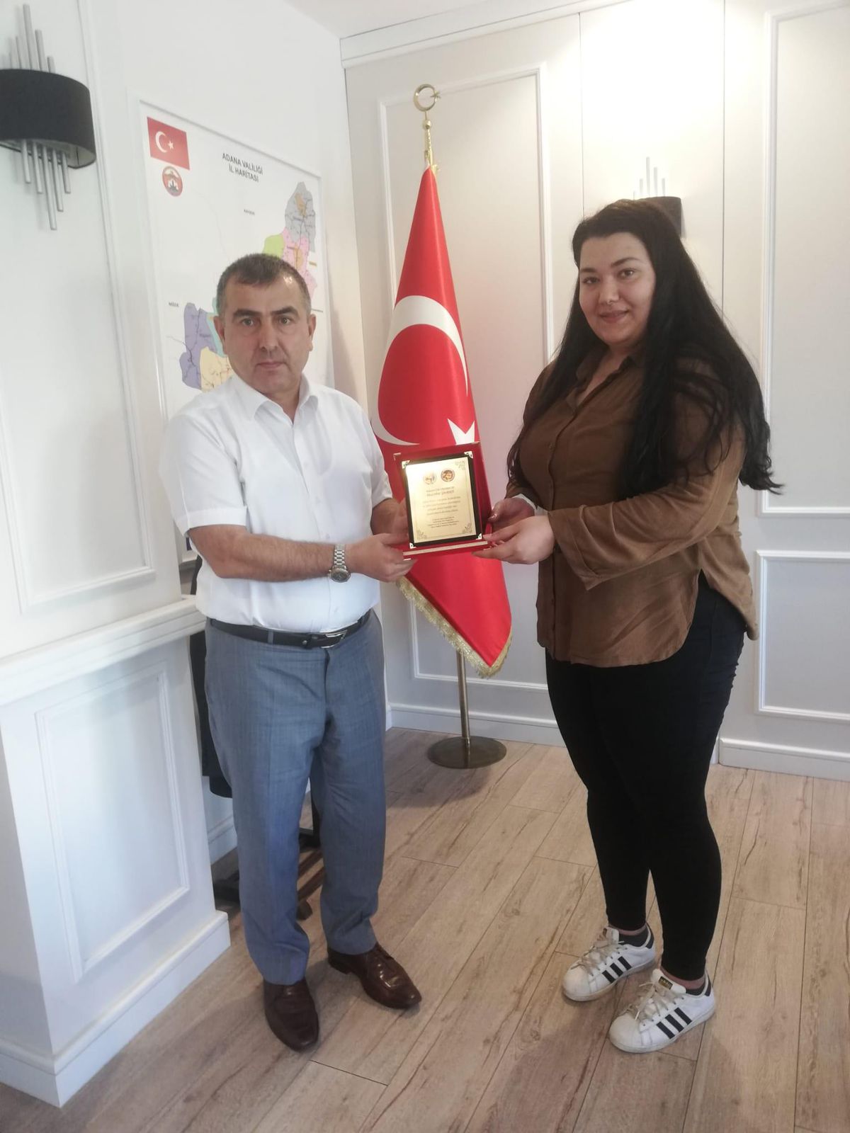 Adana Vali Yardımcısı Şahiner\'e hayırlı olsun ziyareti