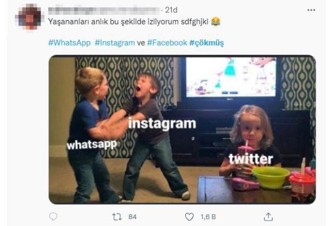 WhatsApp, Facebook ve Instagram'ın çökmesi Twitter'a yaradı! Kullanıcılar birbirinden esprili paylaşımlar yapıyor