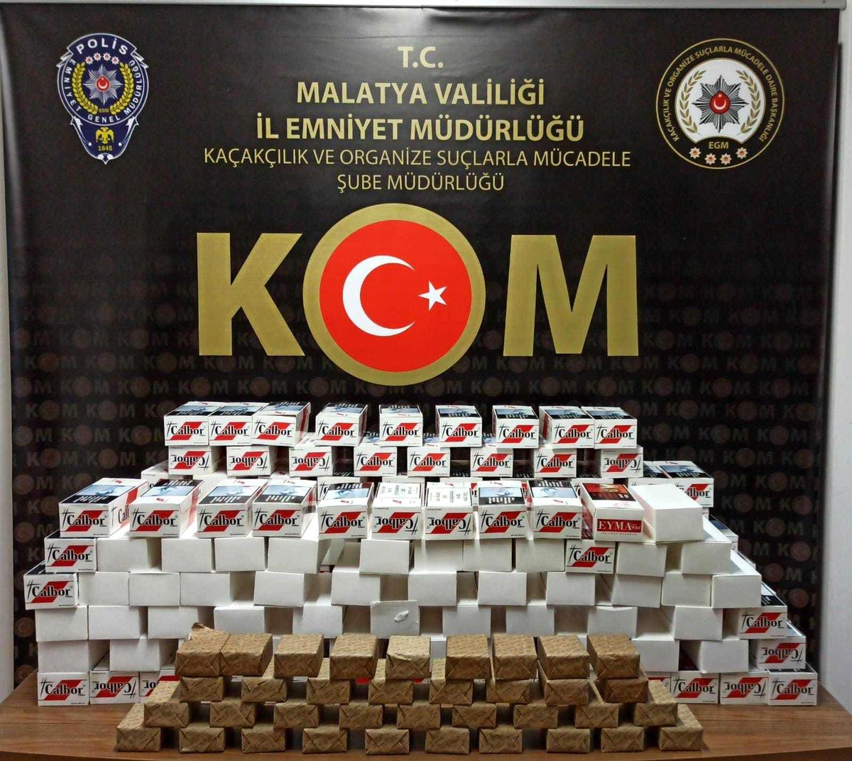 Malatya\'da 100 bin adet makaron ele geçirildi