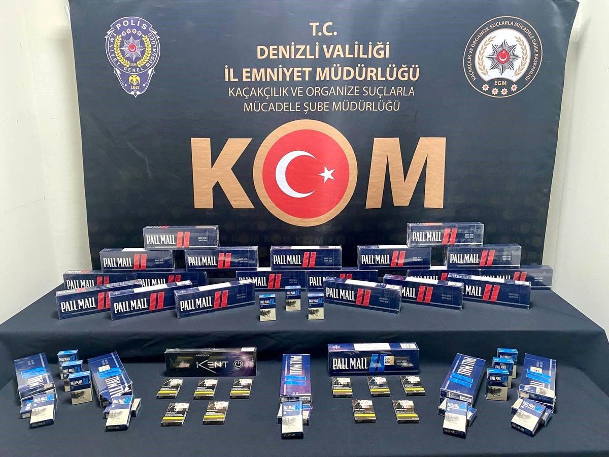 Onlarca paket kaçak sigara yakalandı