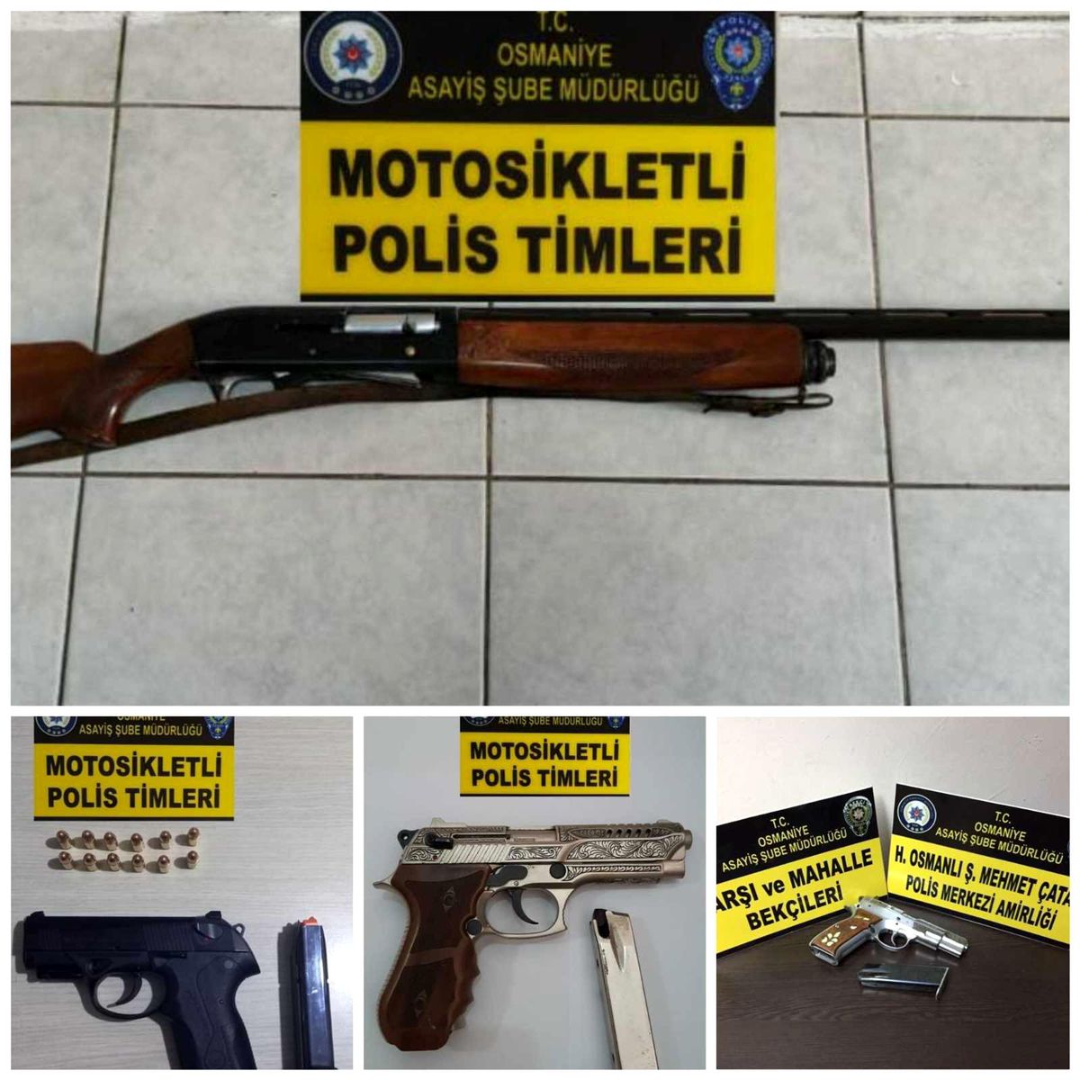 Son dakika haber... Osmaniye\'de şok uygulamalarda 13 silah ele geçirildi