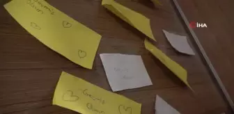 Rizeli miniğin uyarısını gören kapıya geçmiş olsun notu astı