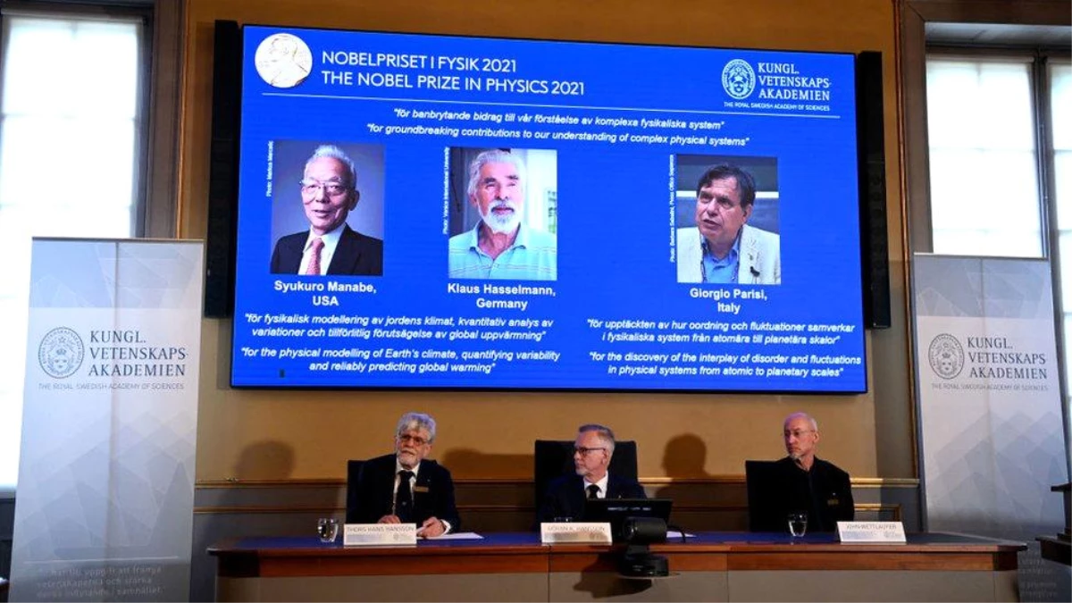 2021 Nobel Fizik Ödülü, \'küresel ısınma\' vurgusuyla Japon, Alman ve İtalyan üç bilim insanına verildi