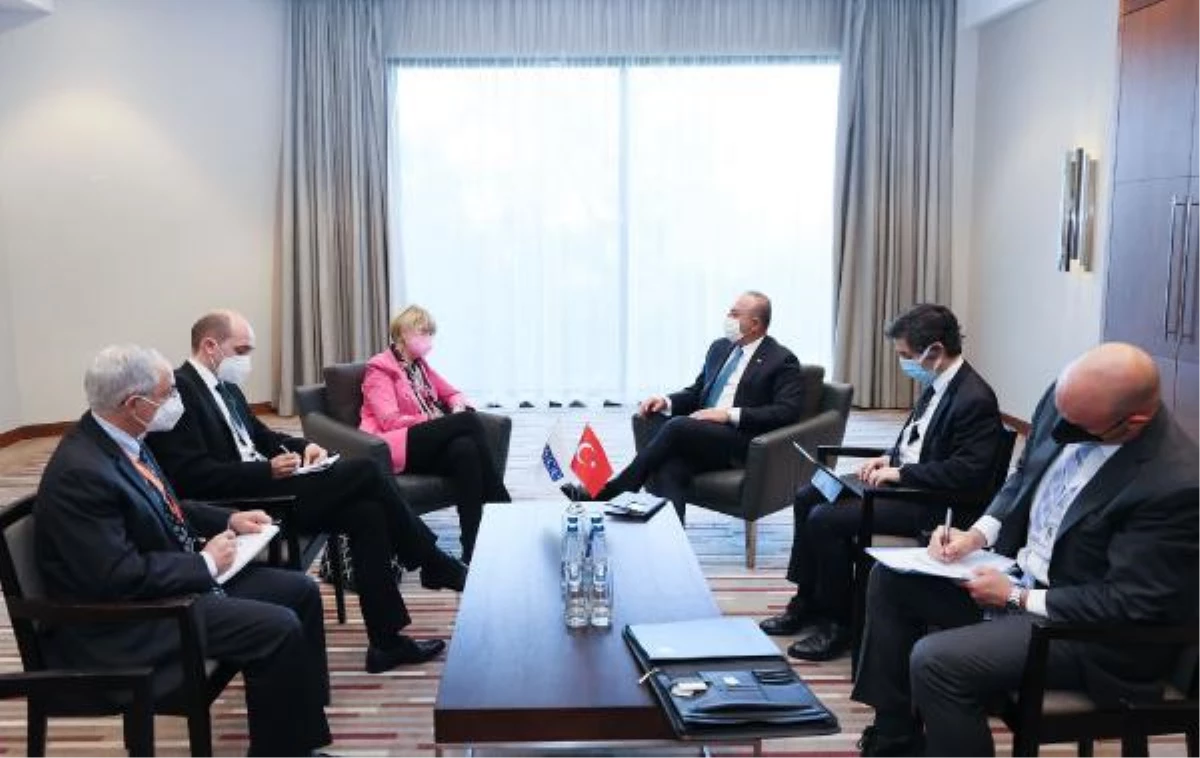 Bakan Çavuşoğlu, Avrupa Güvenlik ve İşbirliği Teşkilatı Genel Sekreteri Schmid ile görüştü