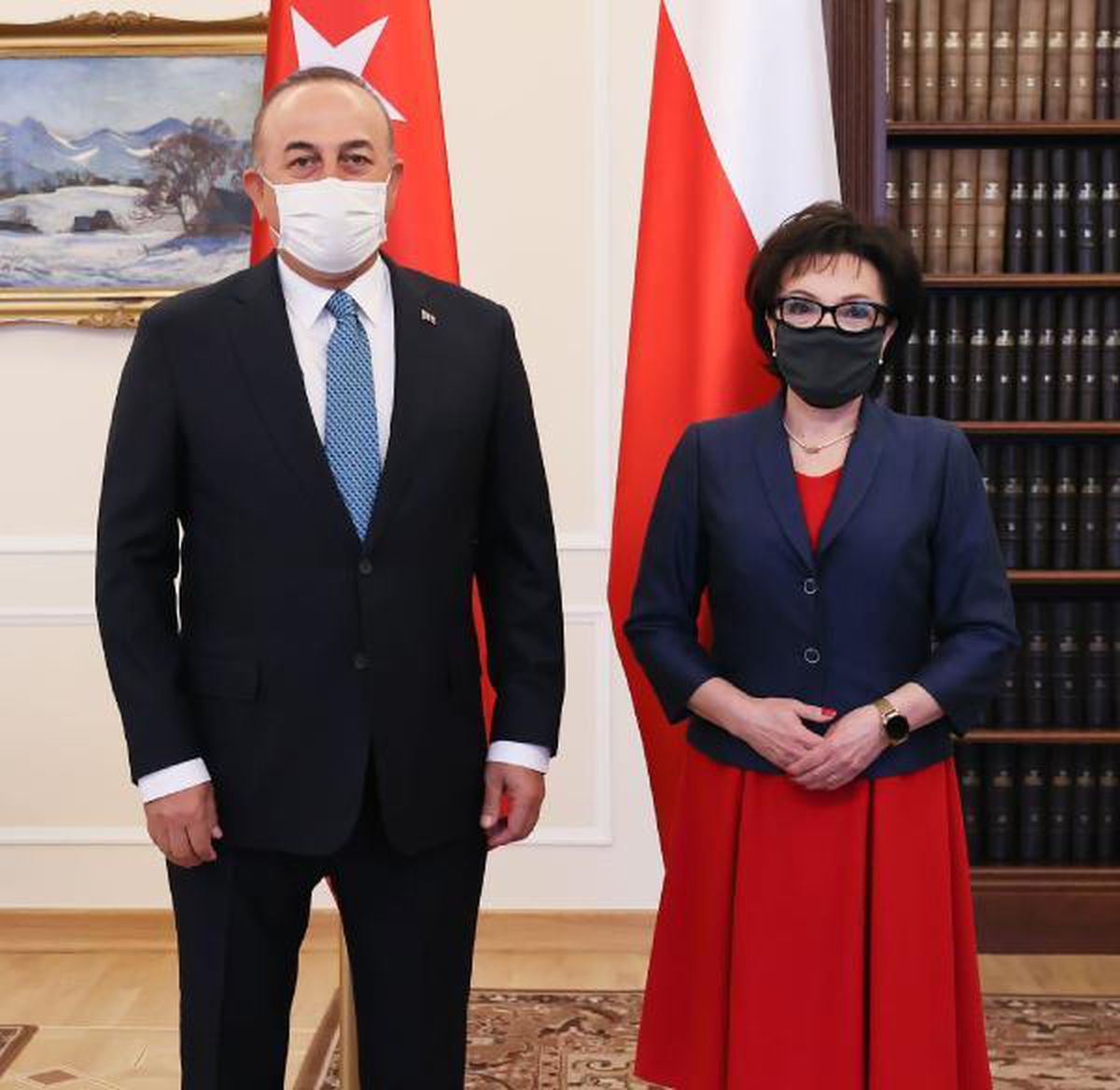 Bakan Çavuşoğlu, Polonya Meclisi Başkanı Witek ile görüştü