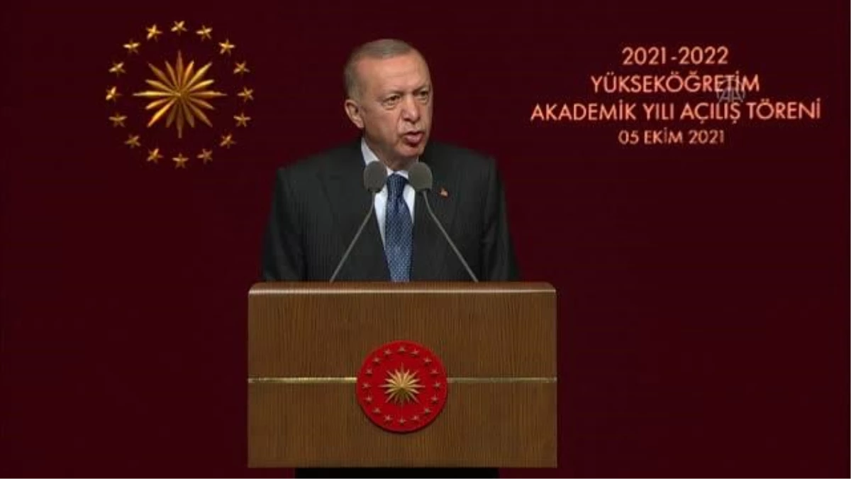 Son dakika haber! Cumhurbaşkanı Erdoğan, 2021-2022 Yükseköğretim Akademik Yıl Açılış Töreni\'nde konuştu: (2)