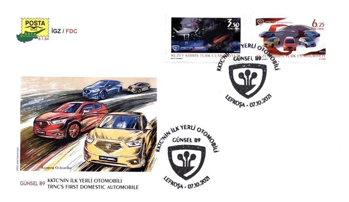 GÜNSEL\'e özel tasarlanan posta pulları yerli otomobilden önce dünyayı dolaşacak