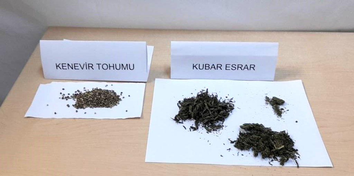 Narkotik köpeği şüphelenince, uyuşturucu madde yakalandı