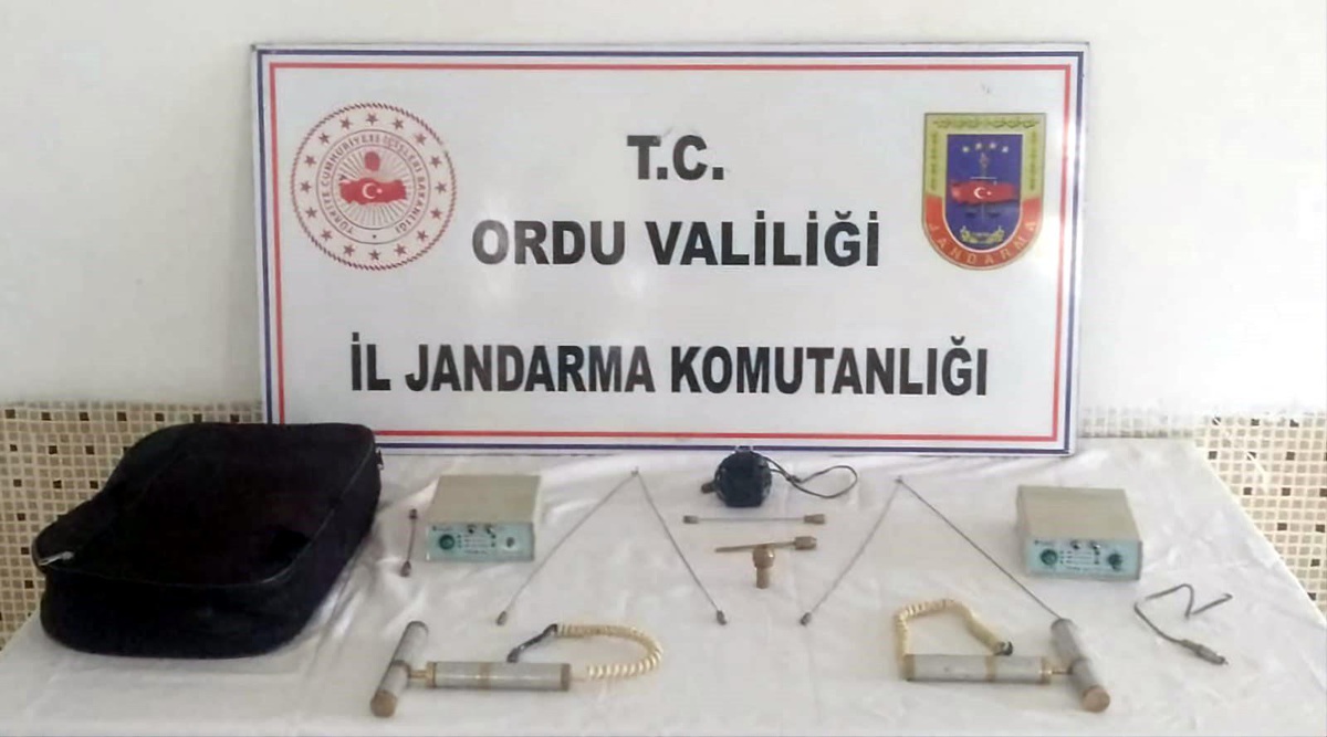 Ordu\'da izinsiz kazı yapan 5 kişi yakalandı