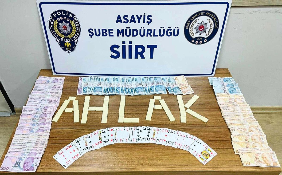 Siirt\'te kumar oynayan 5 kişi yakalandı