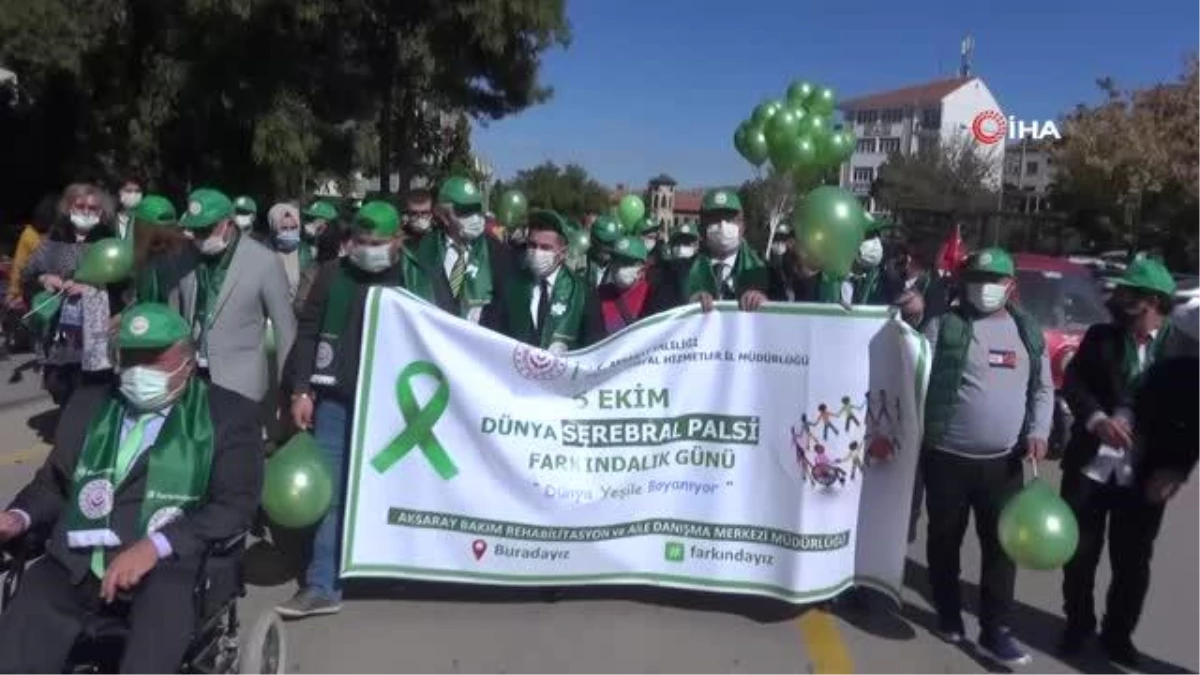 Aksaray\'da "Dünya Yeşile Boyanıyor" adlı farkındalık yürüyüşü yapıldı