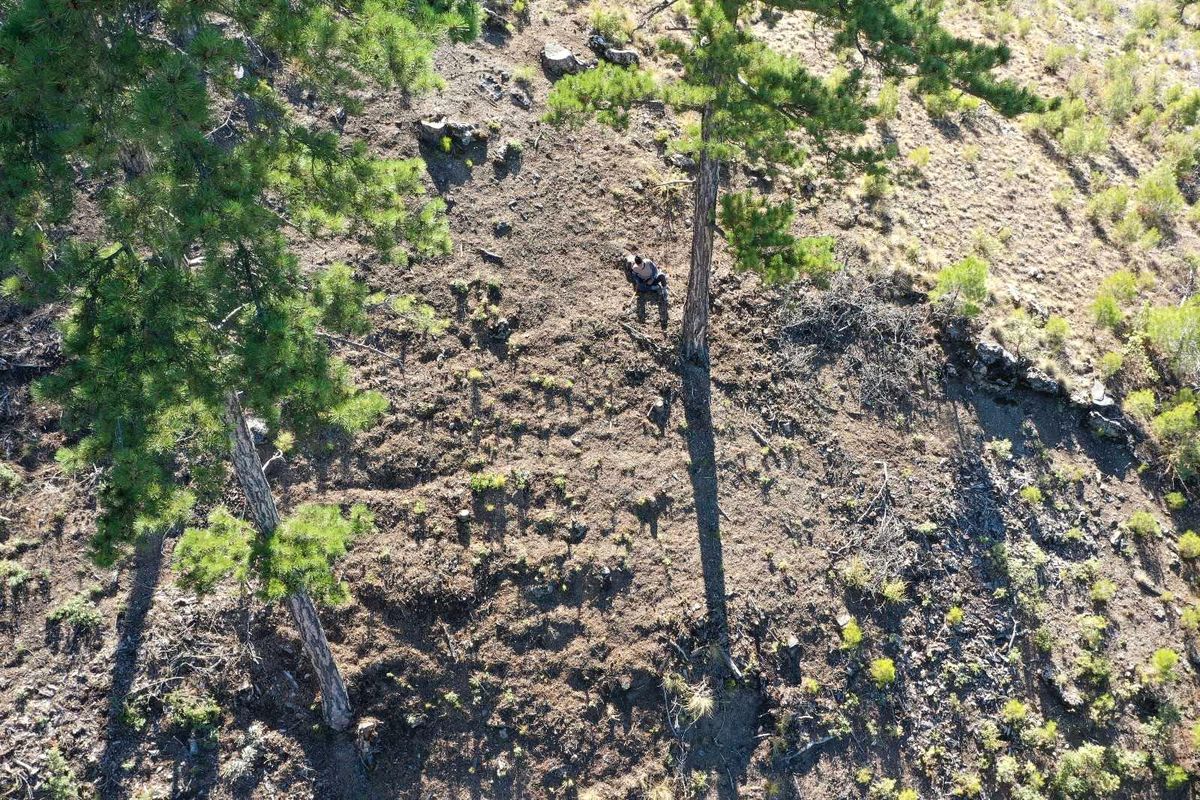 Kayıp yaşlı adam drone ile bulundu