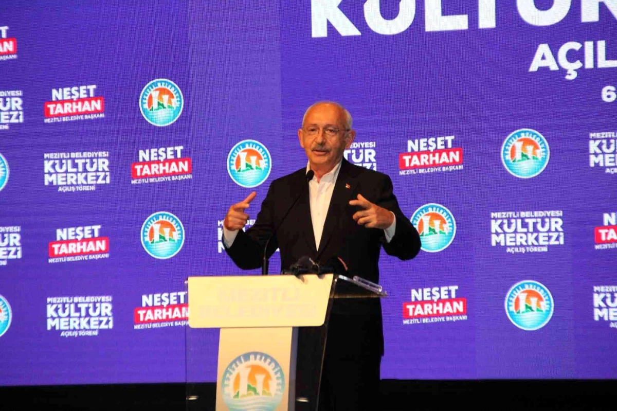 Kılıçdaroğlu, Mezitli Belediyesi Kültür Merkezi\'nin açılışını yaptı