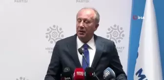 Memleket Partisi Genel Başkanı İnce: 'Parlamenter sistem için toplanan partilerden teklif gelirse değerlendiririz'