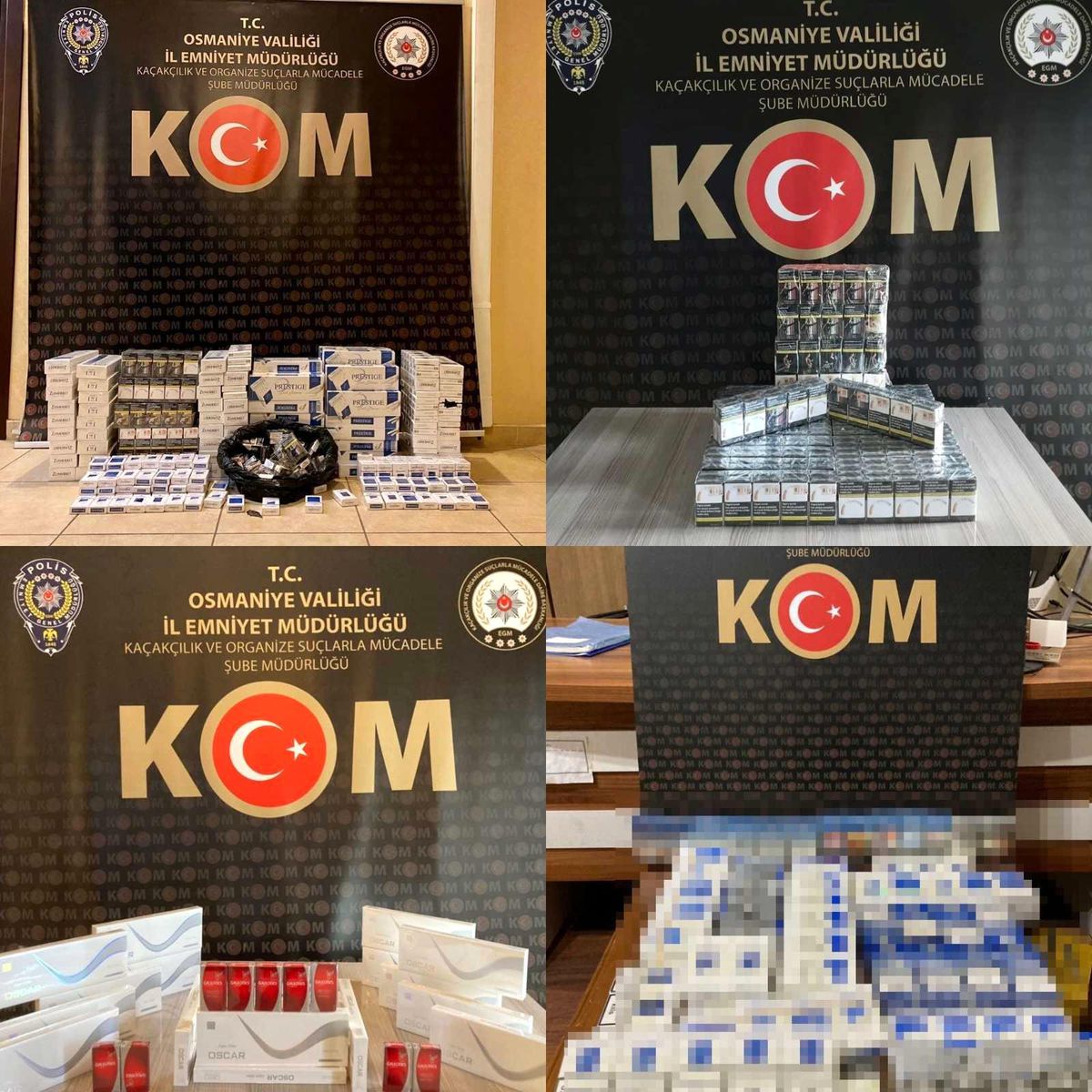 Osmaniye\'de kaçak sigara operasyonu