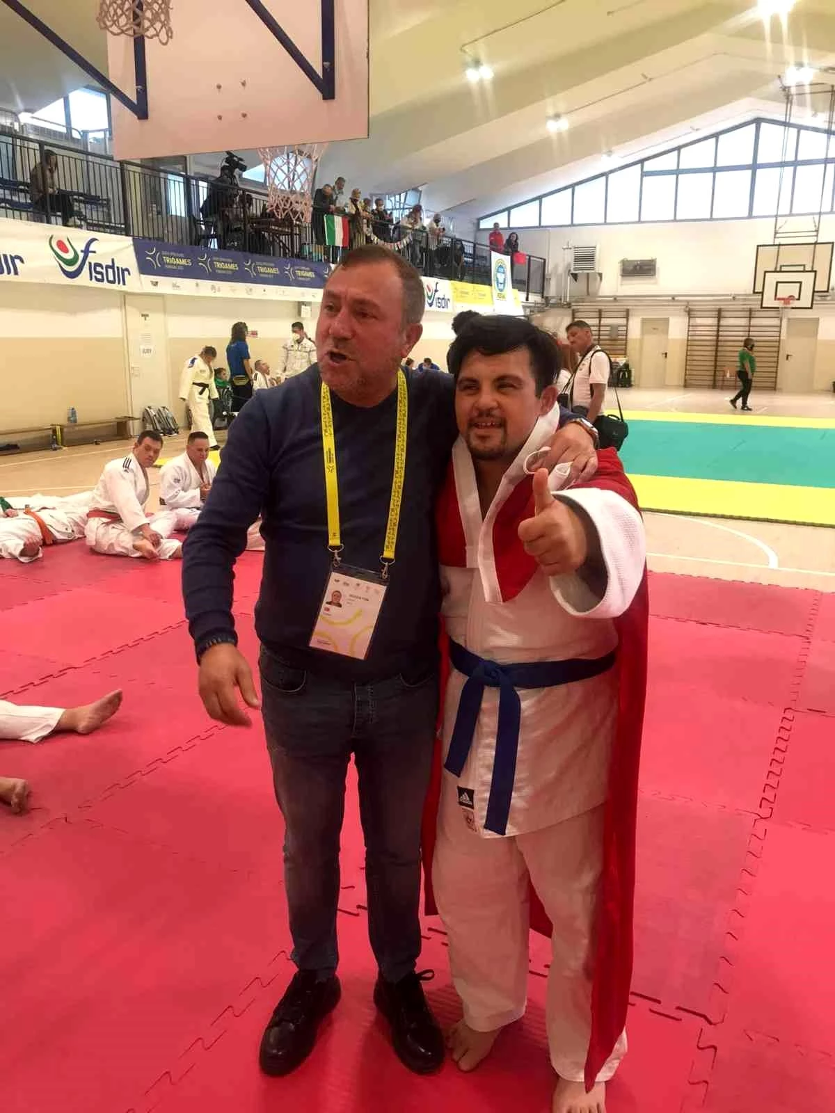 Özel sporcular Talha Ahmet Erdem ve Doğukan Çoşar, Avrupa şampiyonu