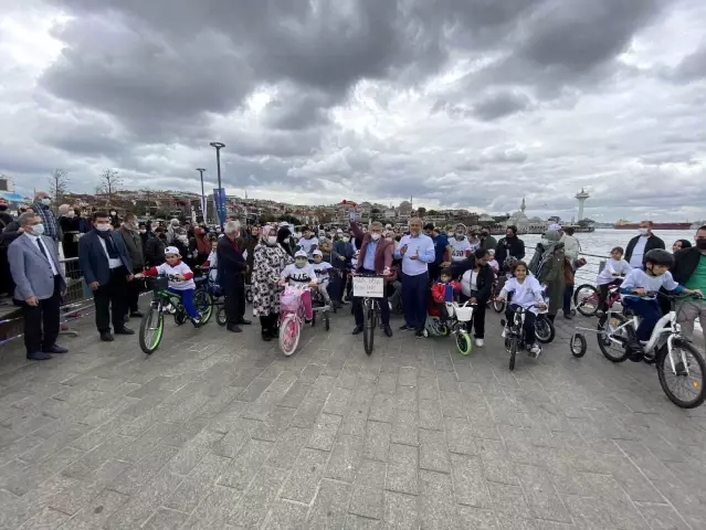 Üsküdar'da Serebral Palsi hastası çocuklar pedal çevirdi