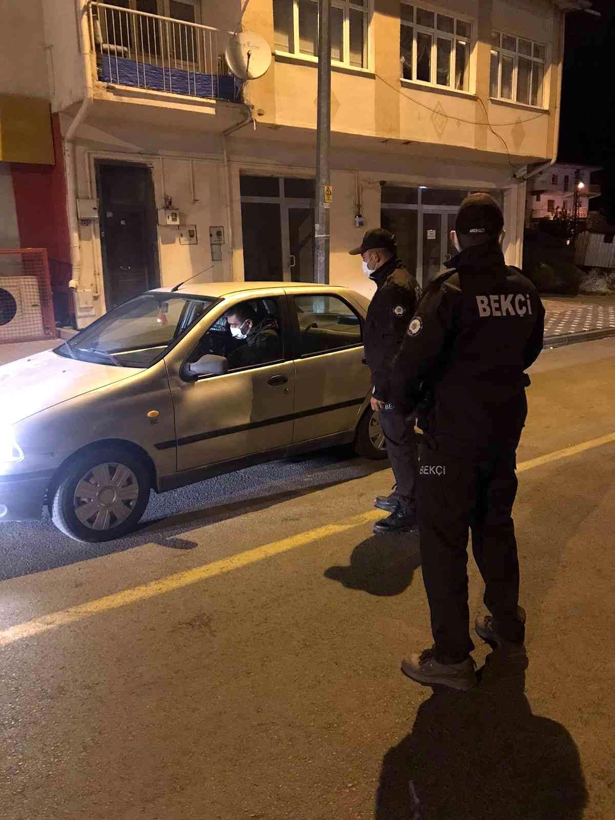 Bekçilerden gece denetimi