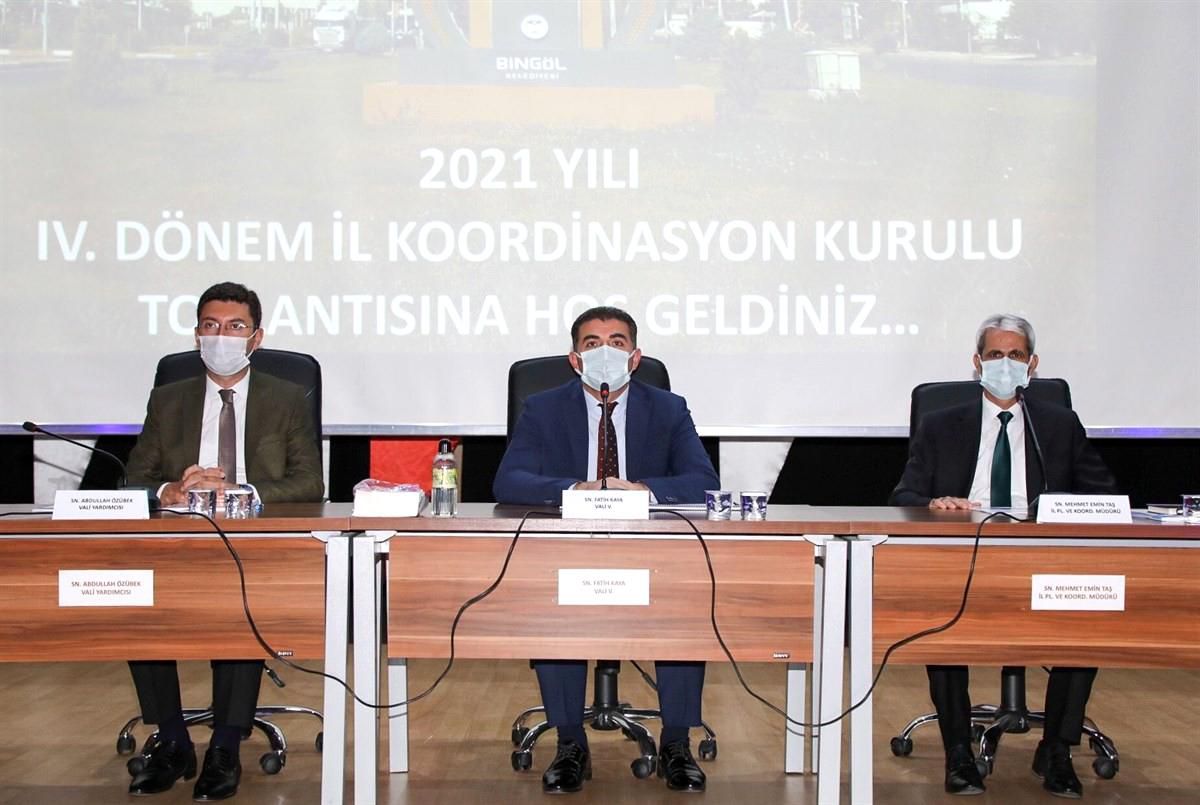 Bingöl\'de il koordinasyon kurulu toplantısı yapıldı