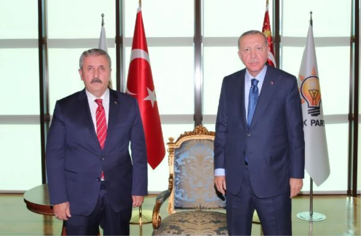 Cumhurbaşkanı Erdoğan, BBP Genel Başkanı Destici\'yi kabul etti