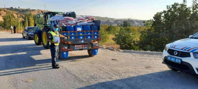 Jandarmadan traktör ve tarım araçlarına denetim