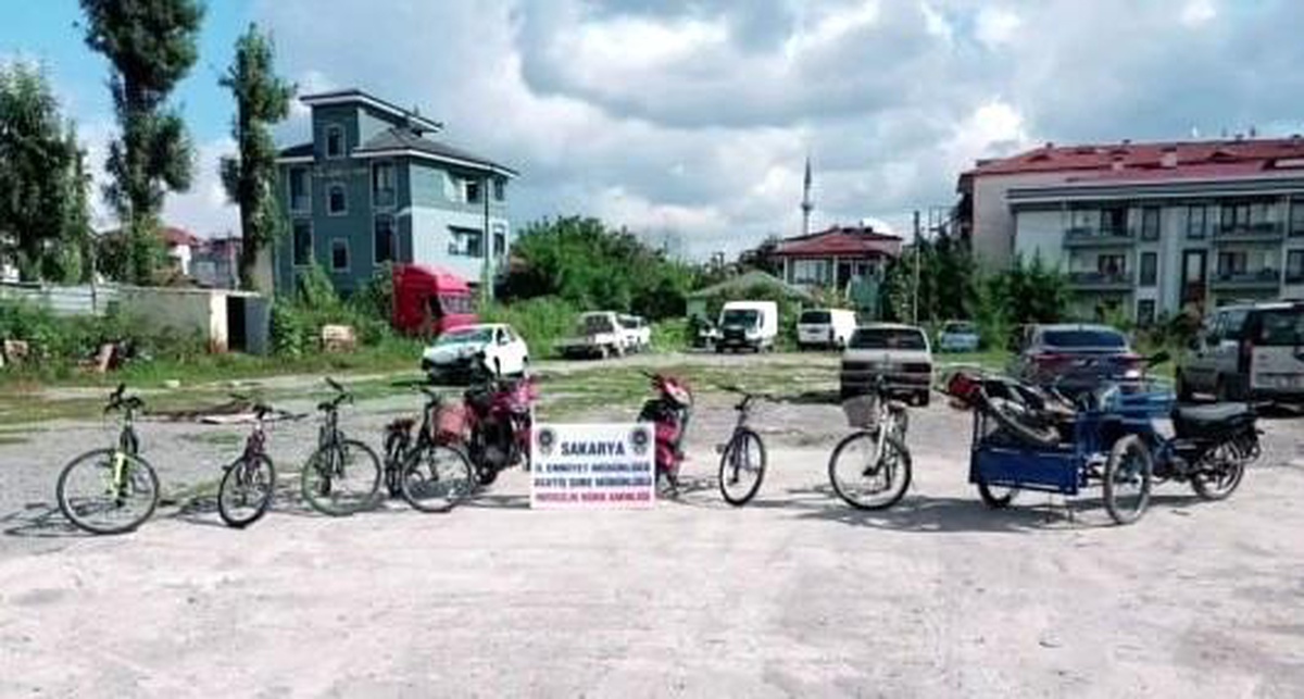 Motosiklet ve bisiklet hırsızı drone yardımıyla yakalandı