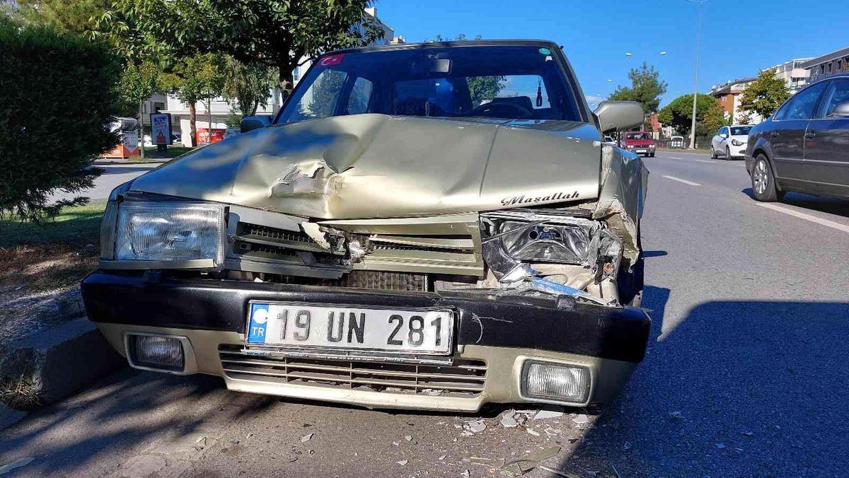 Samsun\'da trafik kazası: 1 yaralı