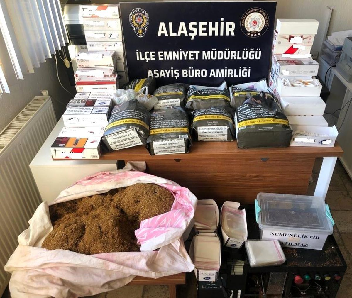 Alaşehir\'de kaçak tütün ele geçirildi