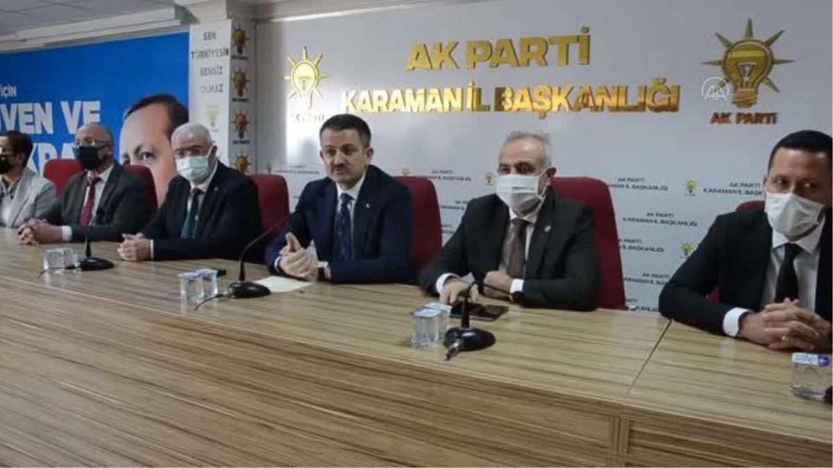 Bakan Pakdemirli, AK Parti Karaman İl Başkanlığını ziyaret etti